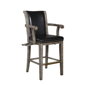 Hathaway Montecito 29-in High Top Deluxe Spectator Chair - Rustic Gray Game Room Table