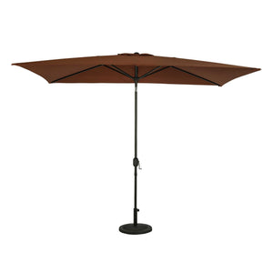 Island Umbrella Bimini 6.5-ft x 10-ft Rectangular Market Umbrella - Polyester Canopy Patio — Coffee / Polyester / Umbrella