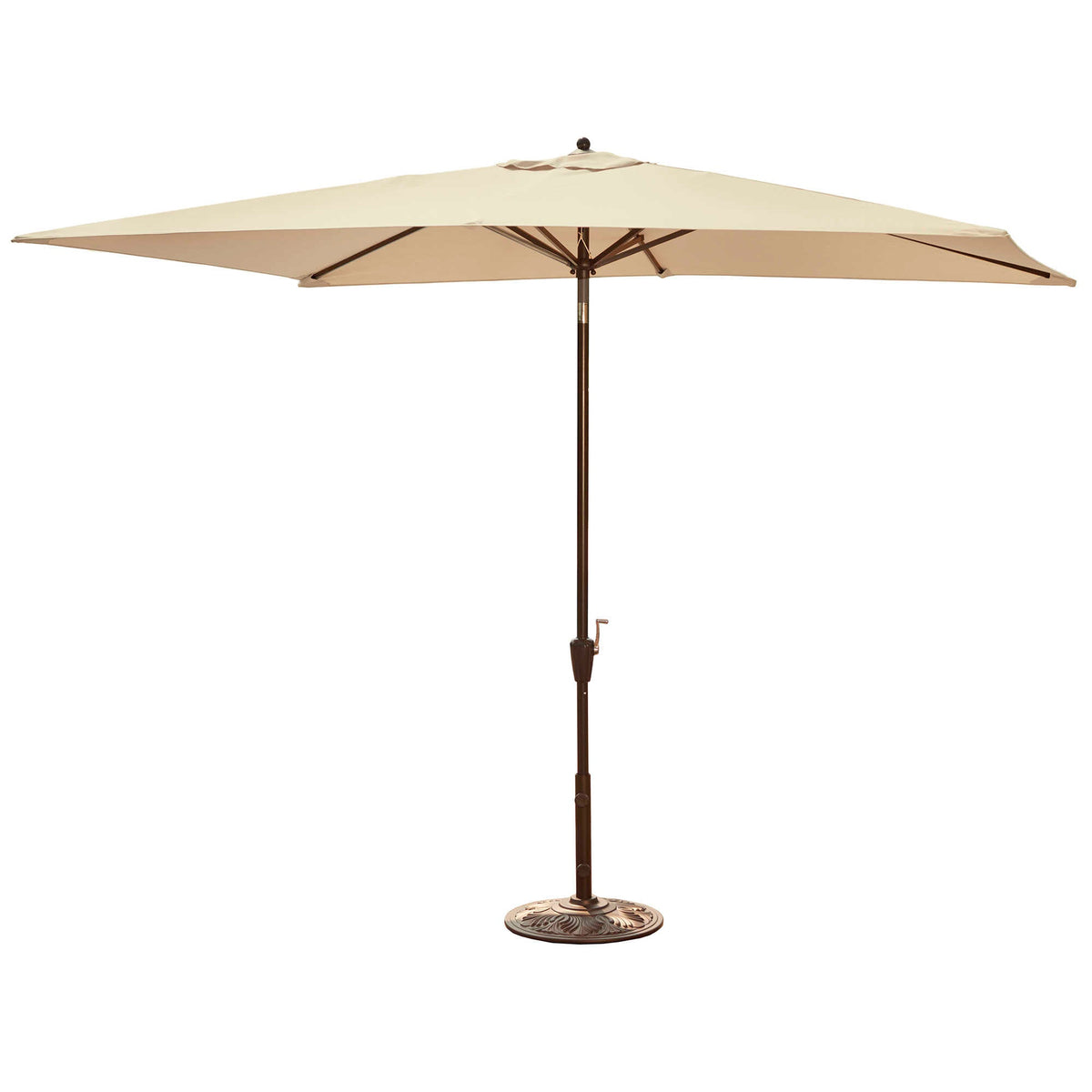 Island Umbrella Adriatic 6.5-ft x 10-ft Rectangular Market Umbrella in Olefin Patio Furniture &amp; Umbrella