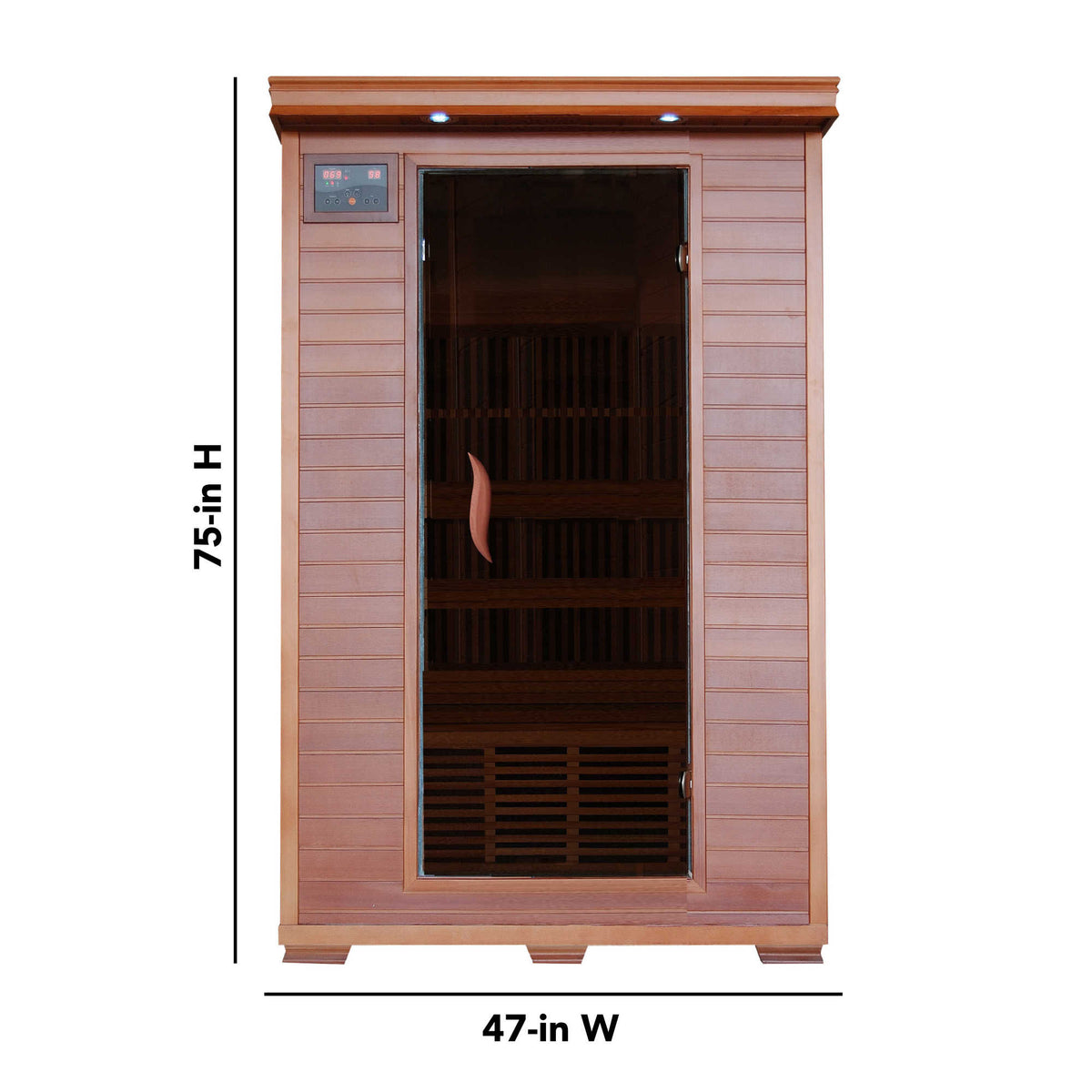 HeatWave Yukon Sauna Sauna &amp; Spa — dimension and specification diagram