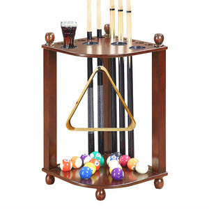 Hathaway Regent 28-in Corner Floor Billiard Cue Rack Game Room Table