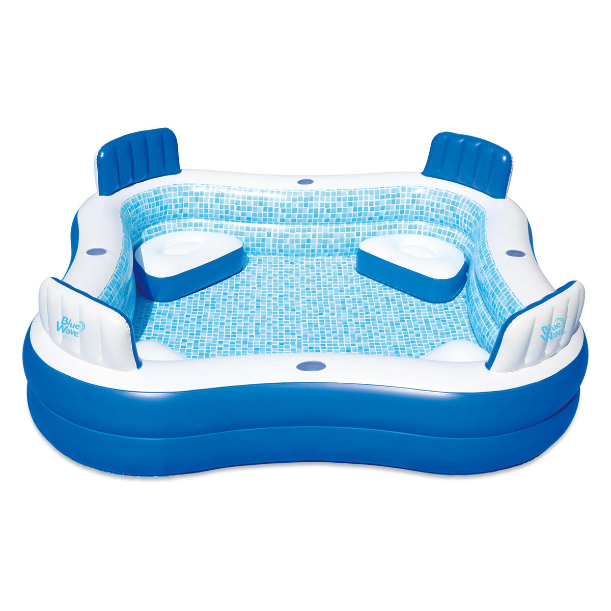 Blue Wave Premier Inflatable 88-in x 88-in x 26-in Deep Pool with Cover Pool Float &amp; Toy