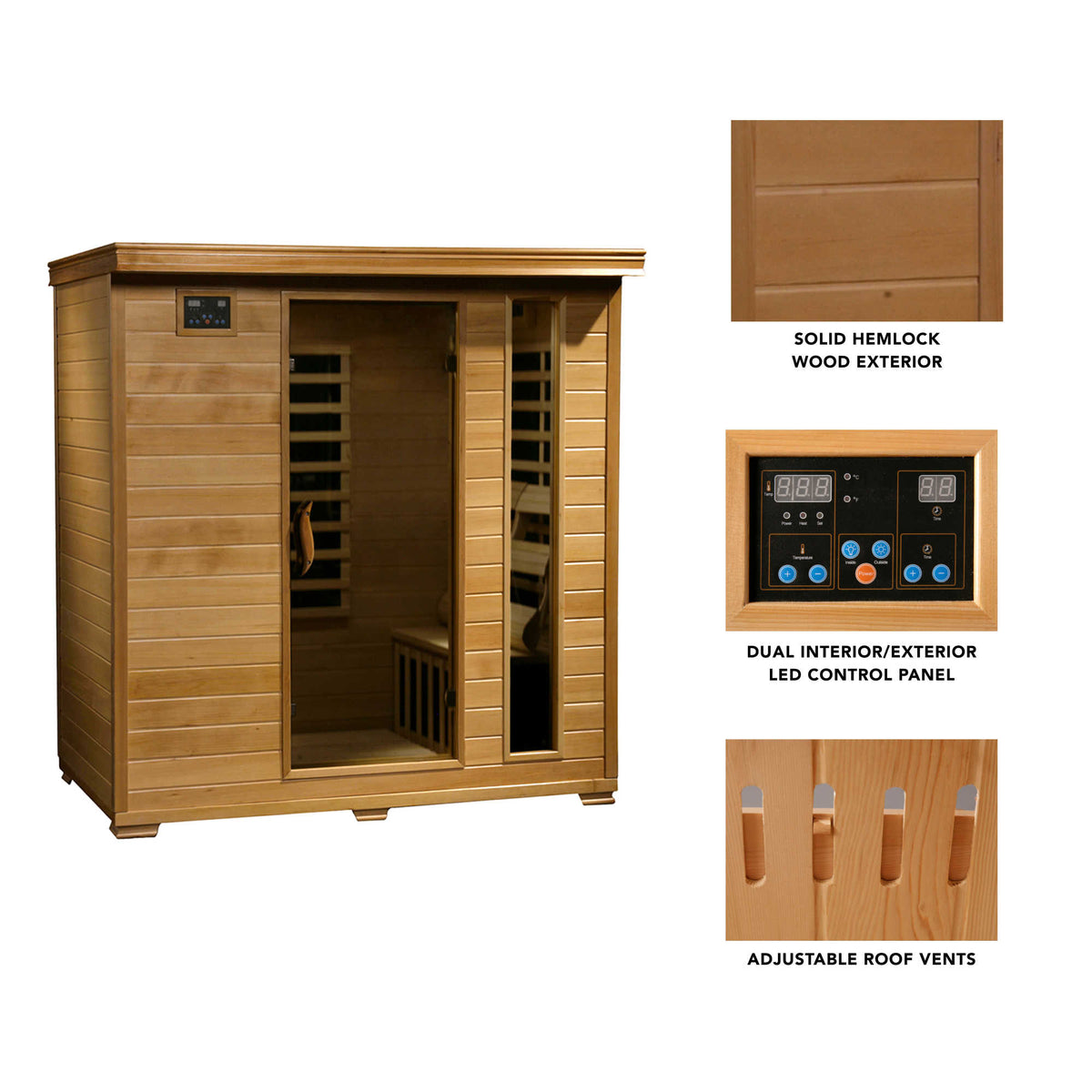 HeatWave Monticello Sauna Sauna &amp; Spa — dimension and specification diagram (1)