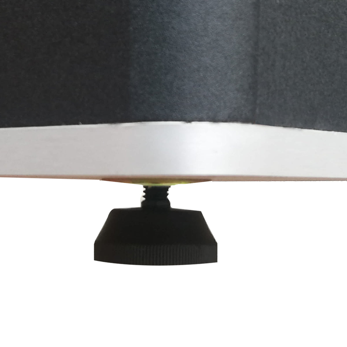 Hathaway Mirage Pool Table - threaded levelling foot under the cabinet edge