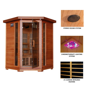 HeatWave Hudson Bay Sauna Sauna & Spa — dimension and specification diagram (2)