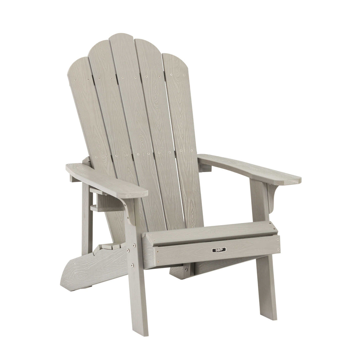 Island Retreat Ez-Care Tek-Wood Adirondack Chair Patio Furniture &amp; Umbrella