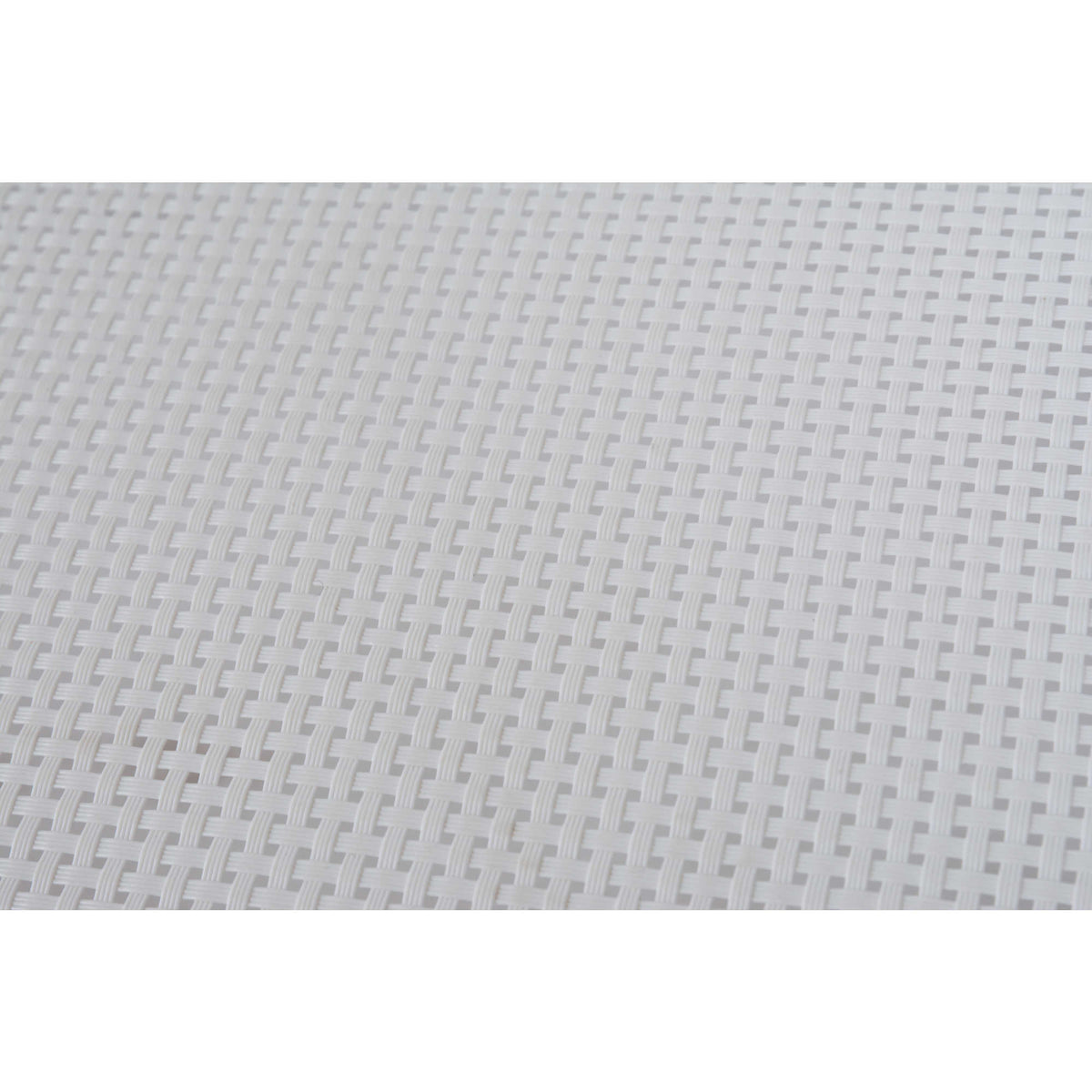 Island Retreat Dual Rocking Lounger - macro of the white textilene mesh sling weave