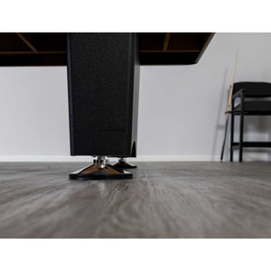 Hathaway Hustler Pool Table - leg base and levelling foot seen from floor level