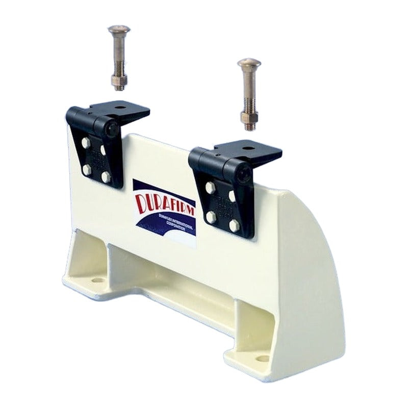 Duraflex SS550 / SS554 Short Stand Rear Anchor Fitting with Hinges — alternate view on white