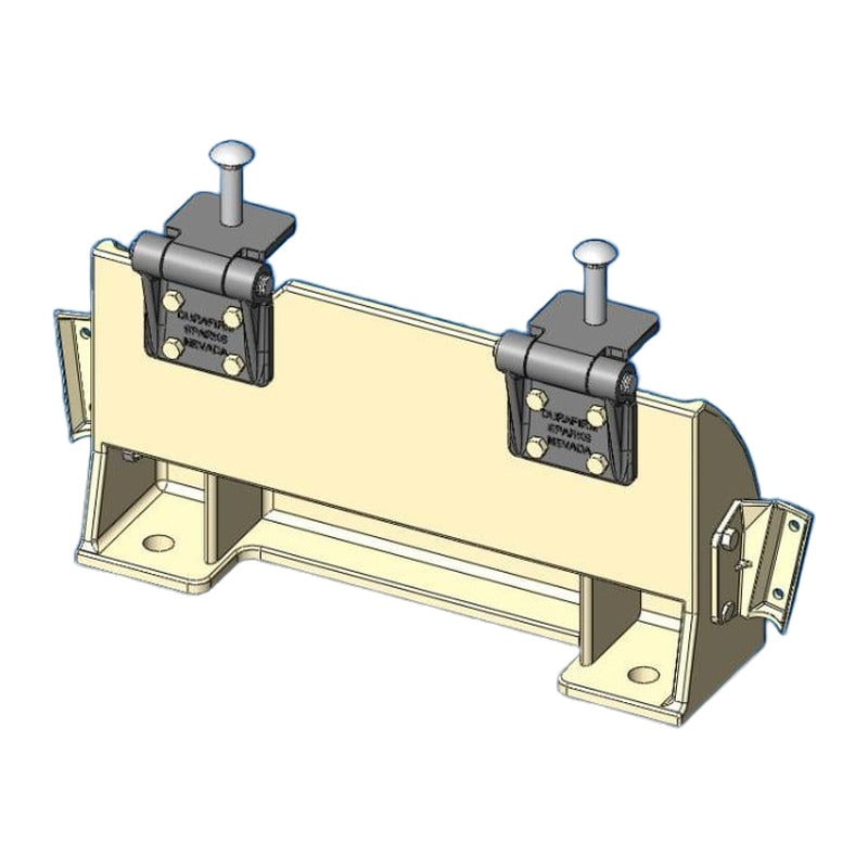 Duraflex SS550 / SS554 Short Stand Rear Anchor Fitting with Hinges on white background