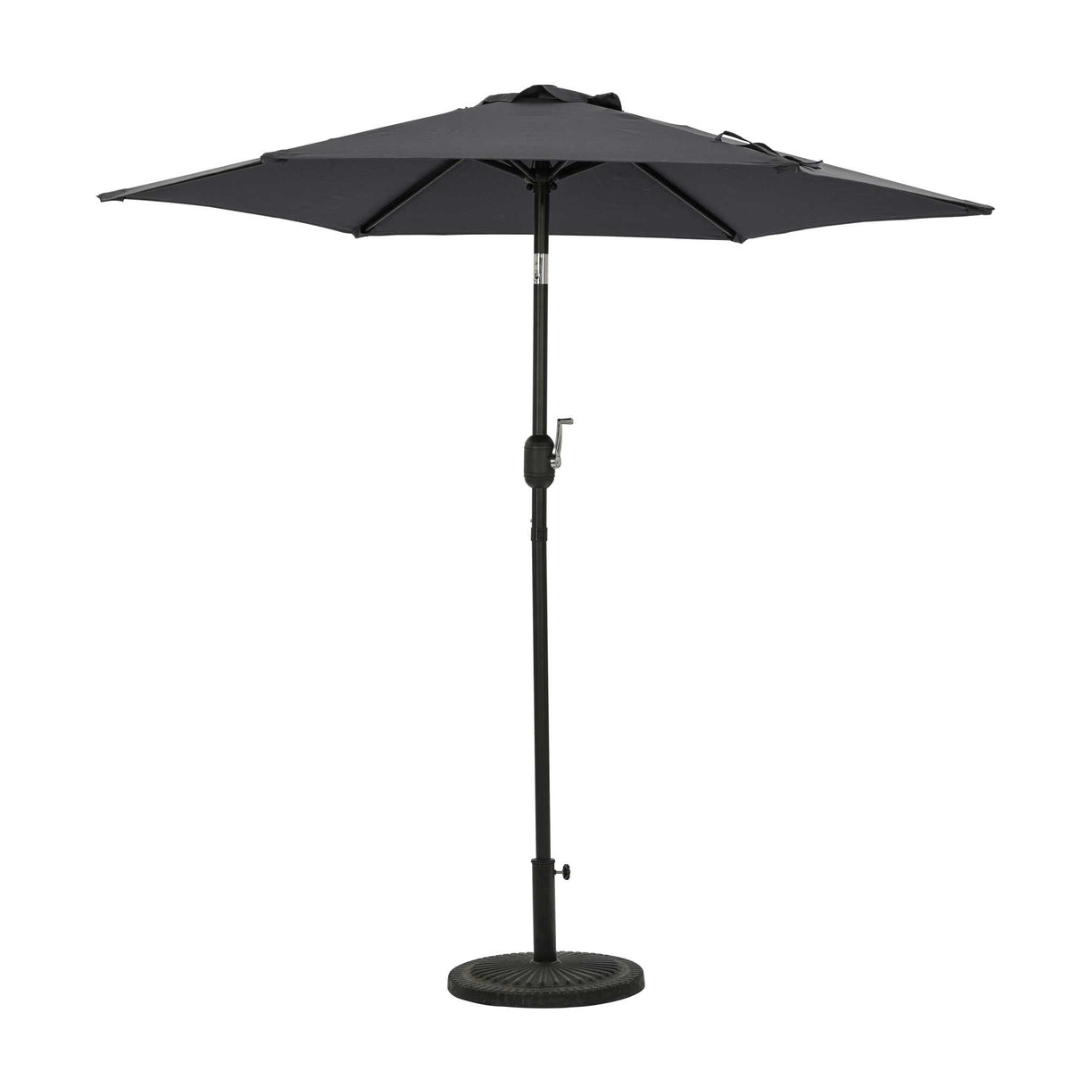 Island Umbrella Bistro 7.5-ft Hexagon Market Umbrella - Polyester Patio Furniture &amp; Umbrella