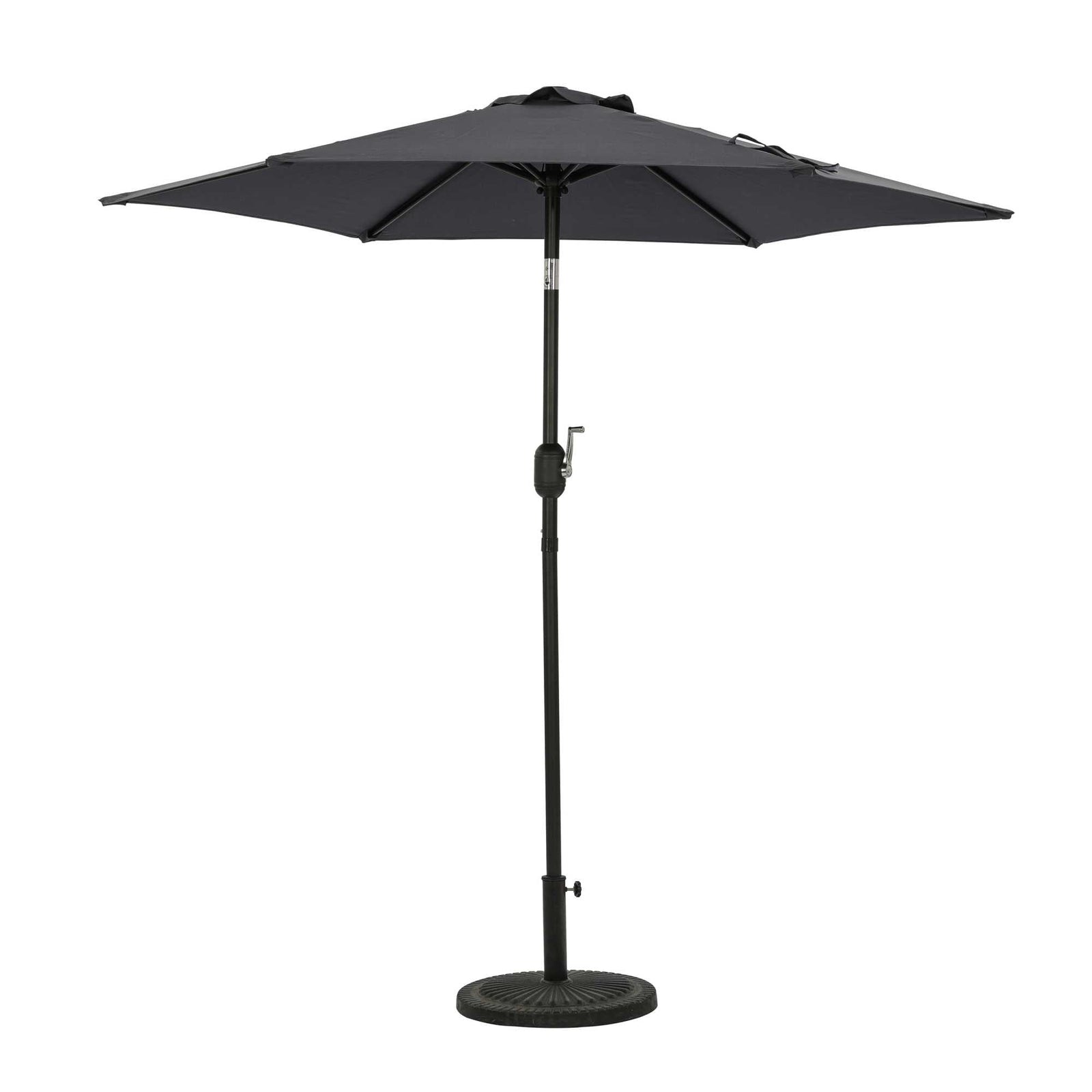 Island Umbrella Bistro 7.5-ft Hexagon Market Umbrella - Polyester Patio Furniture & Umbrella