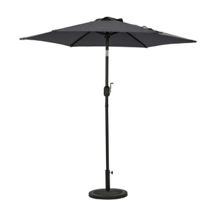 Island Umbrella Bistro 7.5-ft Hexagon Market Umbrella - Polyester Patio Furniture & Umbrella