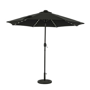 Island Umbrella Mirage Fiesta 9-ft Octagonal Market Umbrella with Solar LED Tube Lights - Breez-Tex Patio Furniture