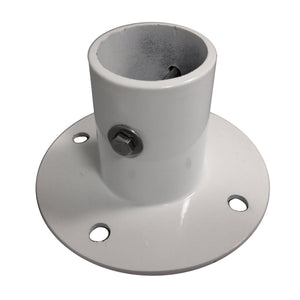 Blue Wave Large Cast Aluminum Flange - flange from above showing the socket bore and clamp bolt