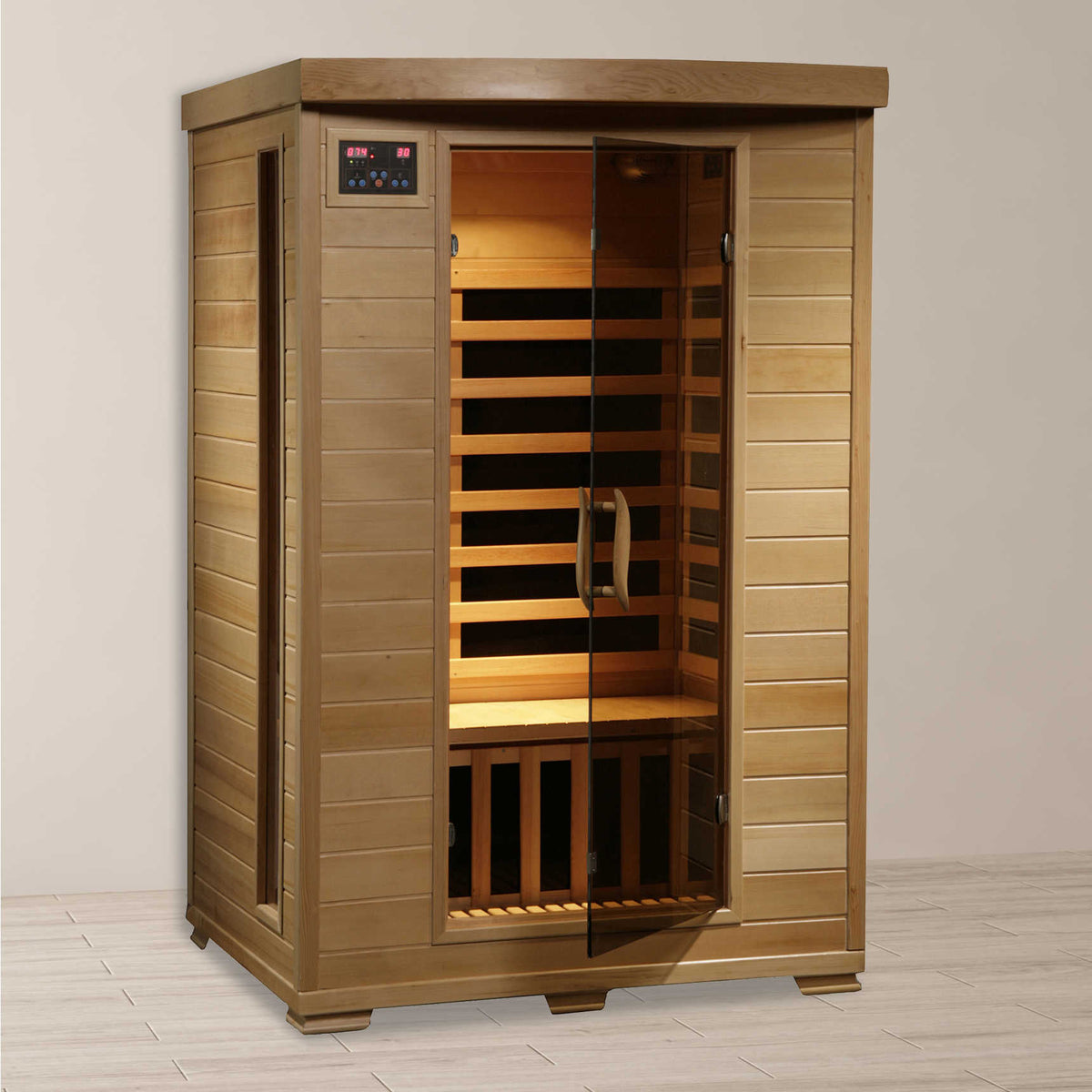 HeatWave Coronado Carbon Sauna Sauna &amp; Spa — shown from the opposite side