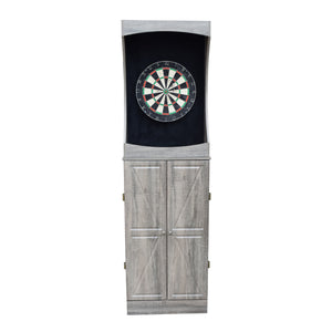 Hathaway Westwood Dartboard Cabinet - front elevation with the barn-style doors closed