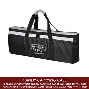 Hathaway Croquet 6-Player Set - the nylon carrying case supplied with the set
