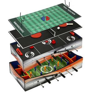 Hathaway Revolver 40-in Tabletop Glide Hockey 4-in-1 Multi-Game Game Room Table