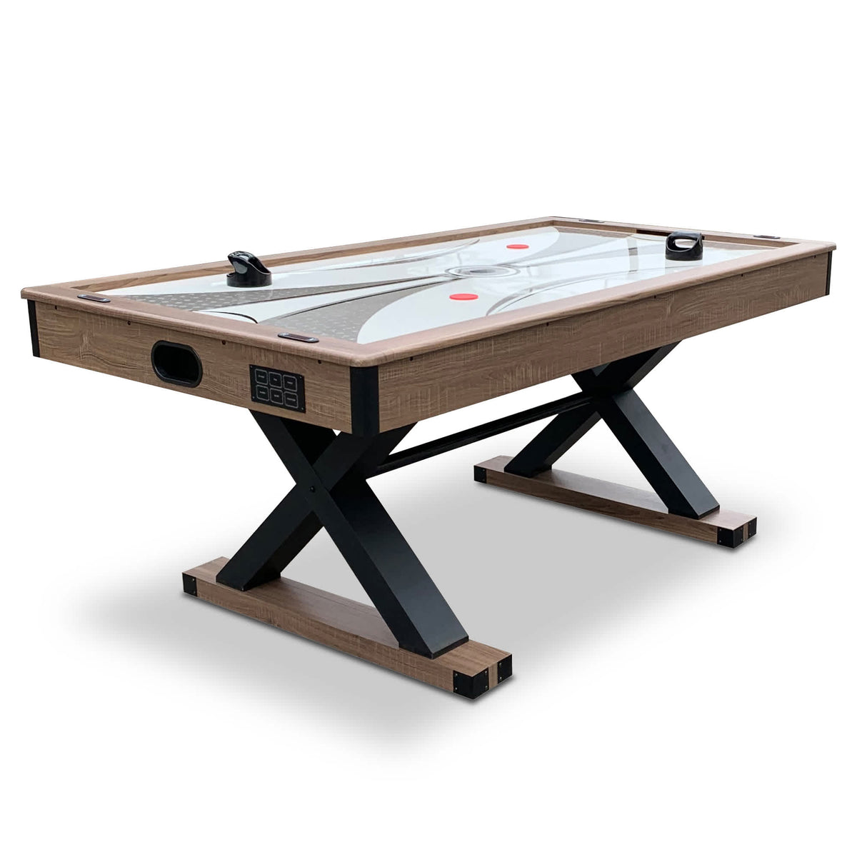 Hathaway Excalibur 6-ft Air Hockey Table with LED Scoring and Table Tennis Top Game Room Table