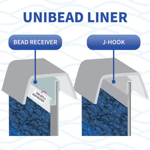 Blue Wave Pebble Cove Heavy Gauge Unibead Liner - 52-in Pool Liner — dimension and specification diagram