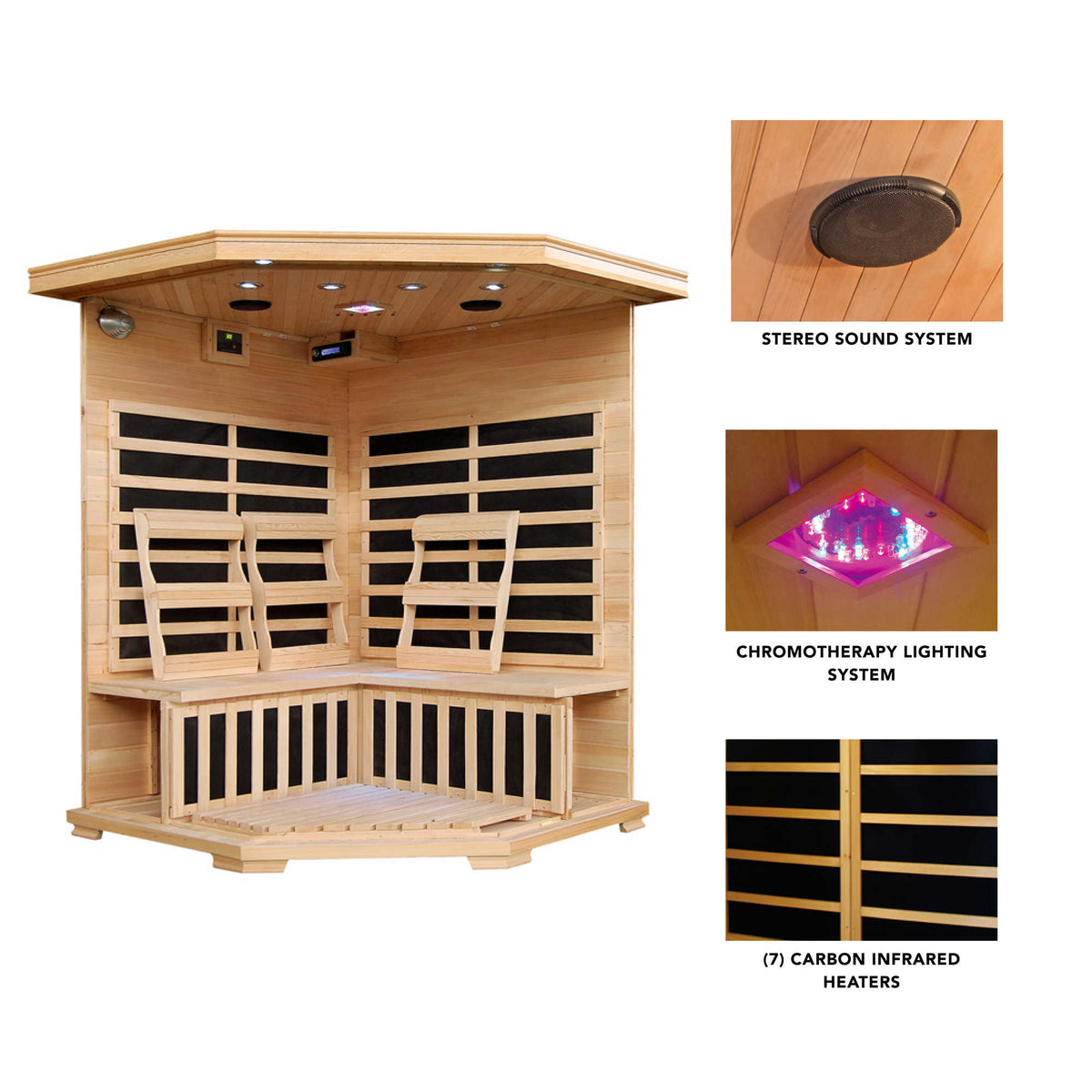 HeatWave Sante Fe Sauna Sauna &amp; Spa — dimension and specification diagram (2)