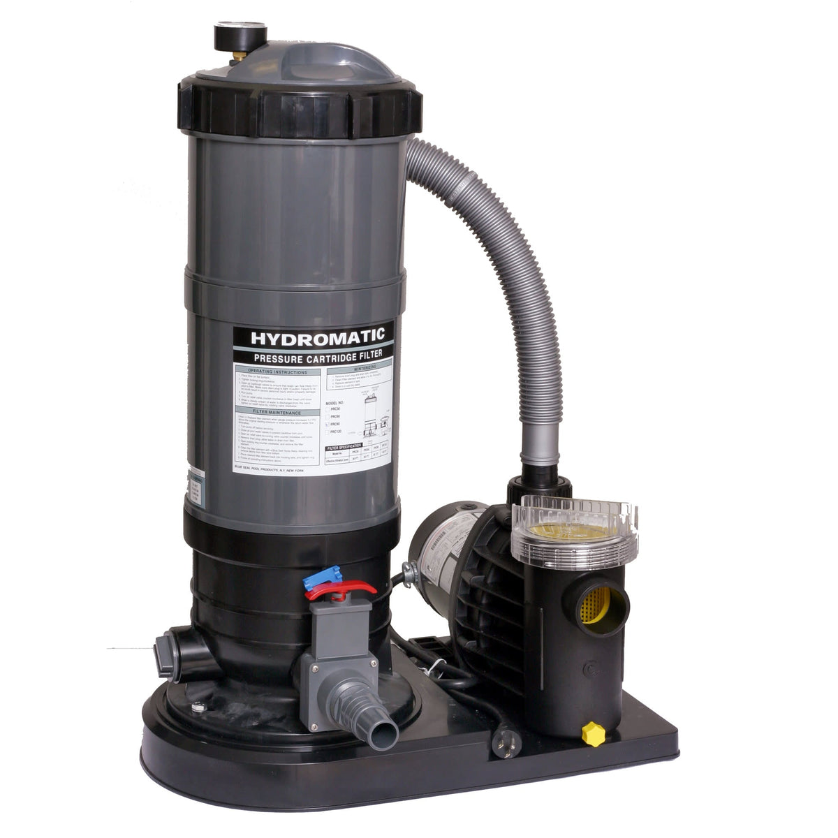Blue Wave Hydromatic Cartridge Filter System for Above Ground Pools Pool Pump &amp; Filter