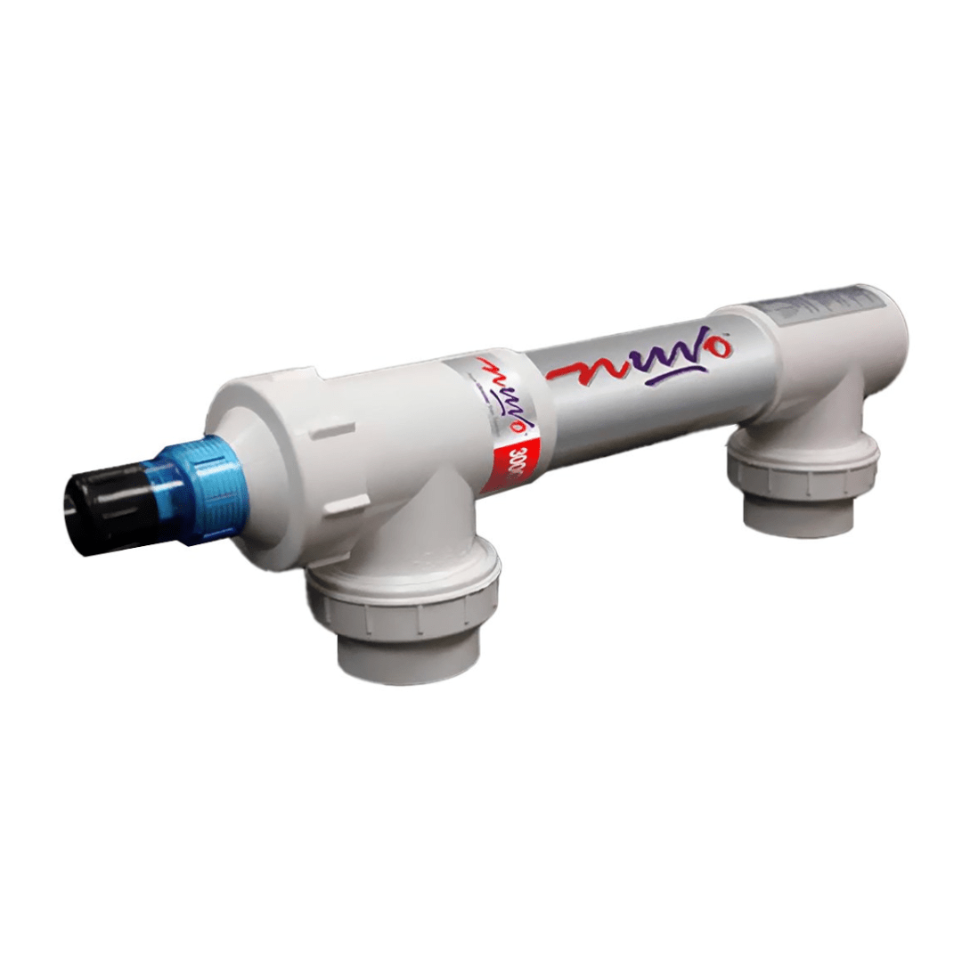 Solaxx NUVO UV 1500 ultraviolet sterilizer chamber for above-ground pools, side view