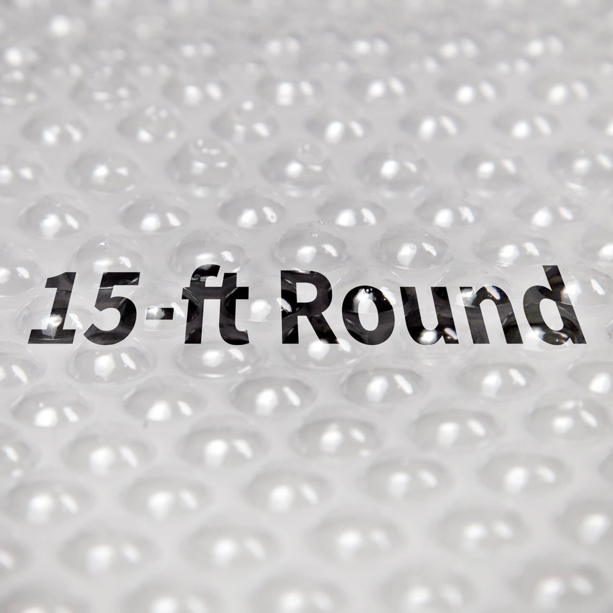 Blue Wave 12-mil Solar Blanket for Round Above-Ground Pools - Clear Pool Cover — Round / 15-ft