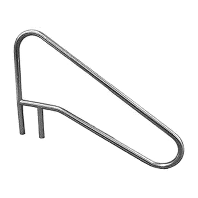 Global Pool Products Classic 3-Bend Welded Brace Dip-to-Water Pool Handrail on white background