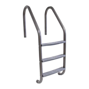 Global Pool Products Classic 3-Step In-Ground Pool Ladder on white background