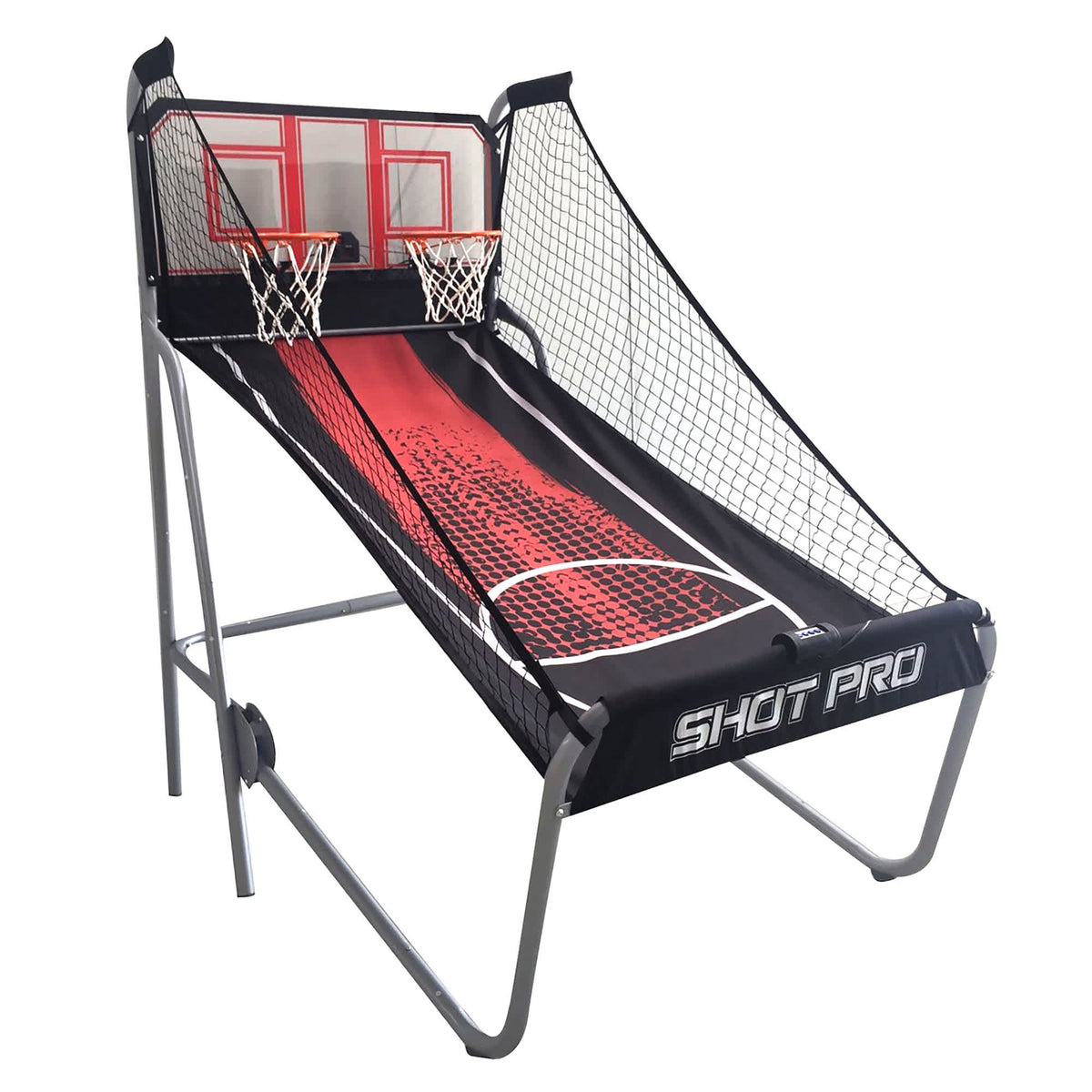 Hathaway Shot Pro Deluxe 81-in Dual Basketball Arcade Game with LED Scoring Game Room Table