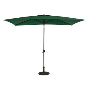 Island Umbrella Bimini 6.5-ft x 10-ft Rectangular Market Umbrella - Polyester Canopy — Hunter Green / Polyester / Umbrella