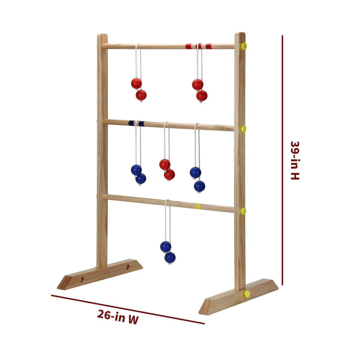Hathaway Ladder Toss Game Set - each ladder stands 39 in high on a 26-in wide base