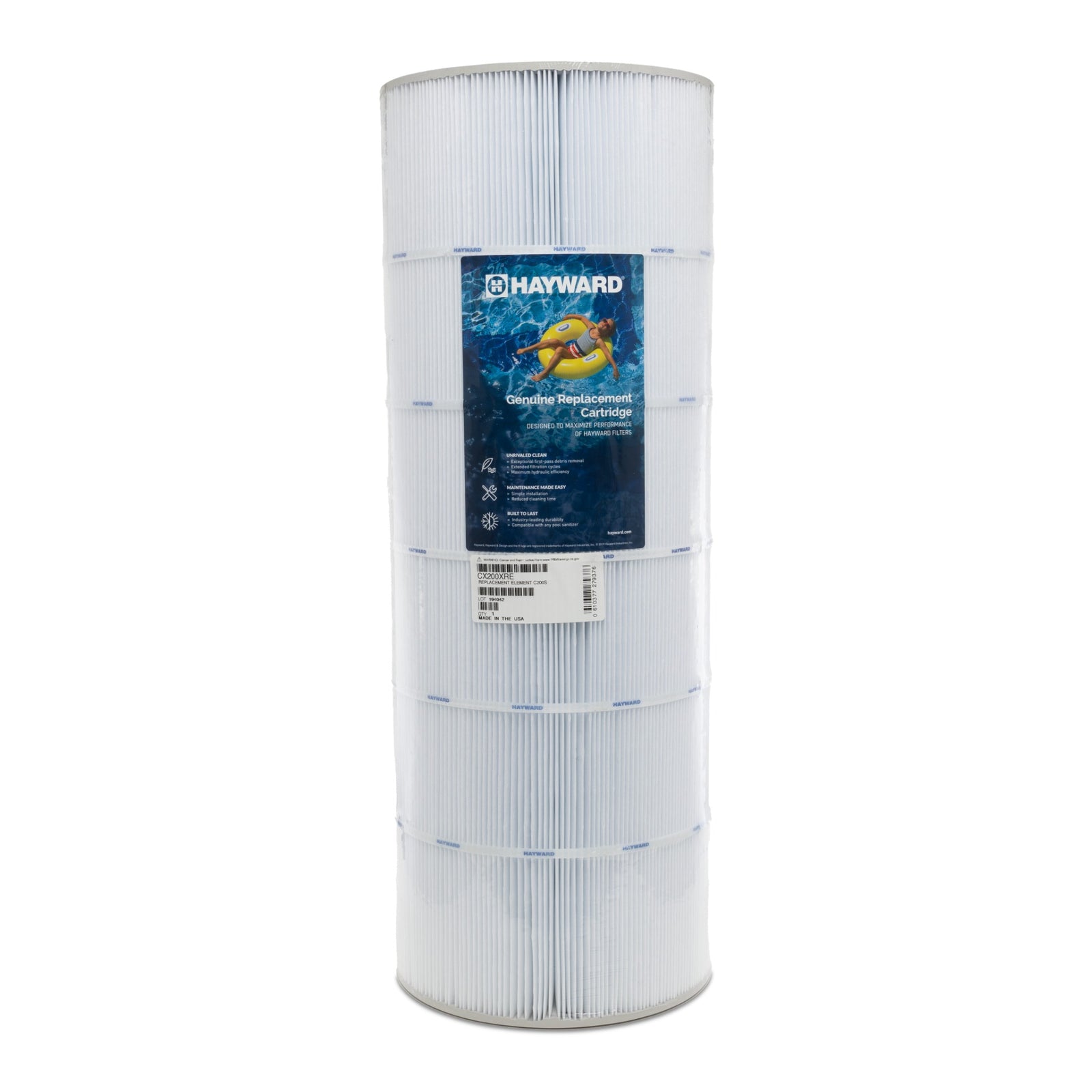 Hayward CX200XRE Cartridge Element C200s, product photo on white background