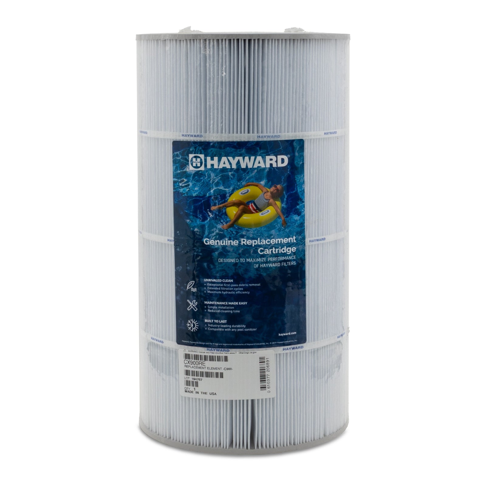 Hayward CX900RE Replacement Element, C900, Blue, product photo on white background