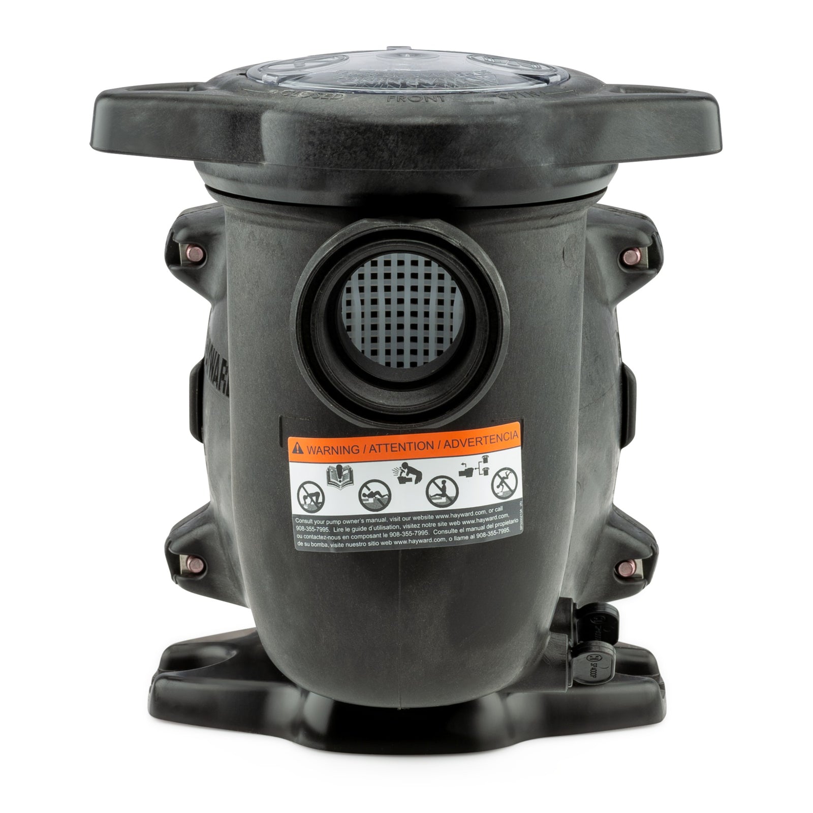 Hayward MaxFlo XL 1 HP Single Speed Pool Pump, 115/230V - front view on white background