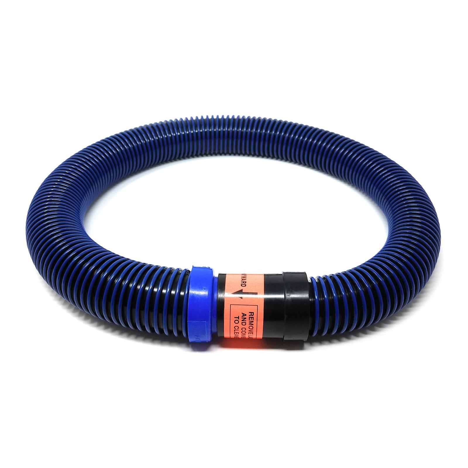 Hayward PVLHK110BKBPK12 1M, Leader Hose, Black and Blue, product photo on white background