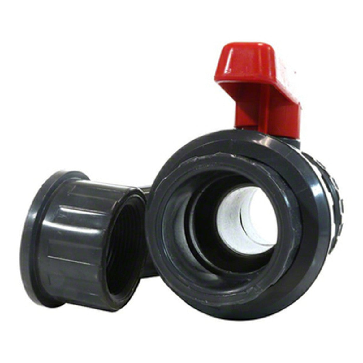 Hayward QTA1020CSEW 2" PVC TU Compact Valve S/T EPDM TPV White, product photo on white background
