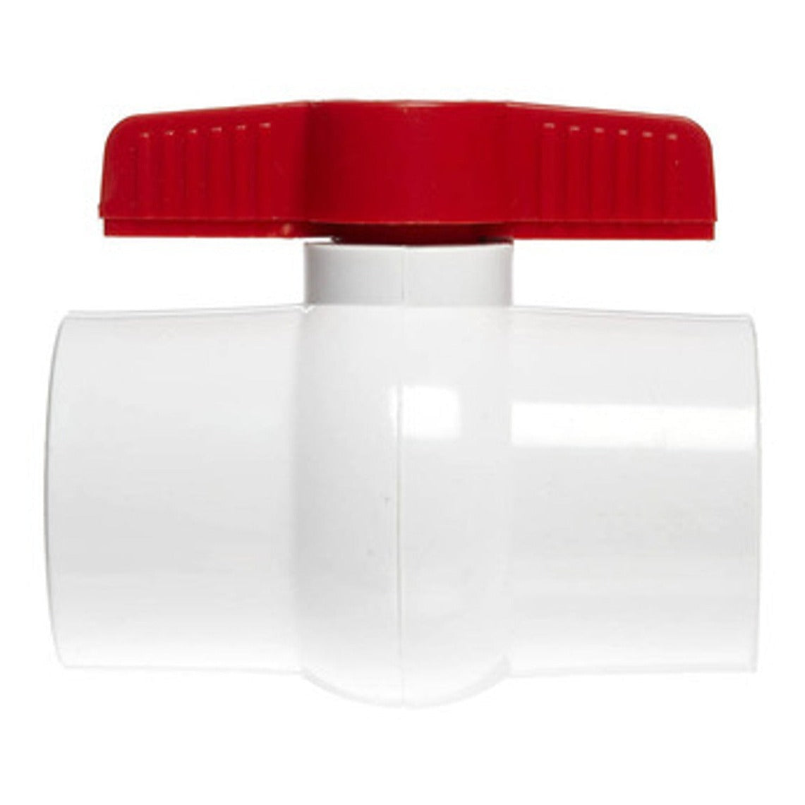 Hayward QVC1020TSEW 2" PVC Compact Ball Valve Threaded EPDM TPV White, product photo on white background