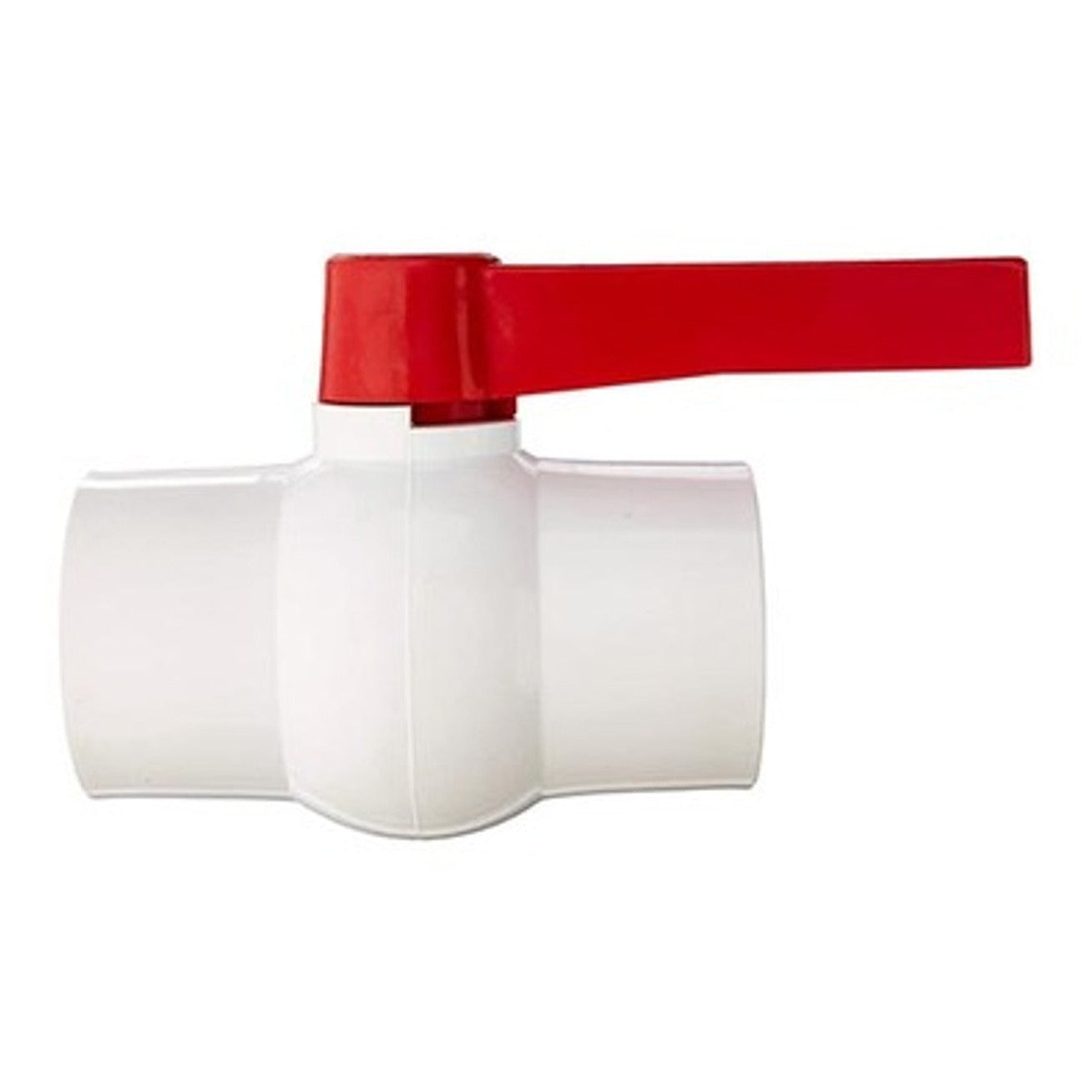 Hayward QVC1030SSEW 3" PVC Compact Ball Valve Socket EPDM TPV White, product photo on white background