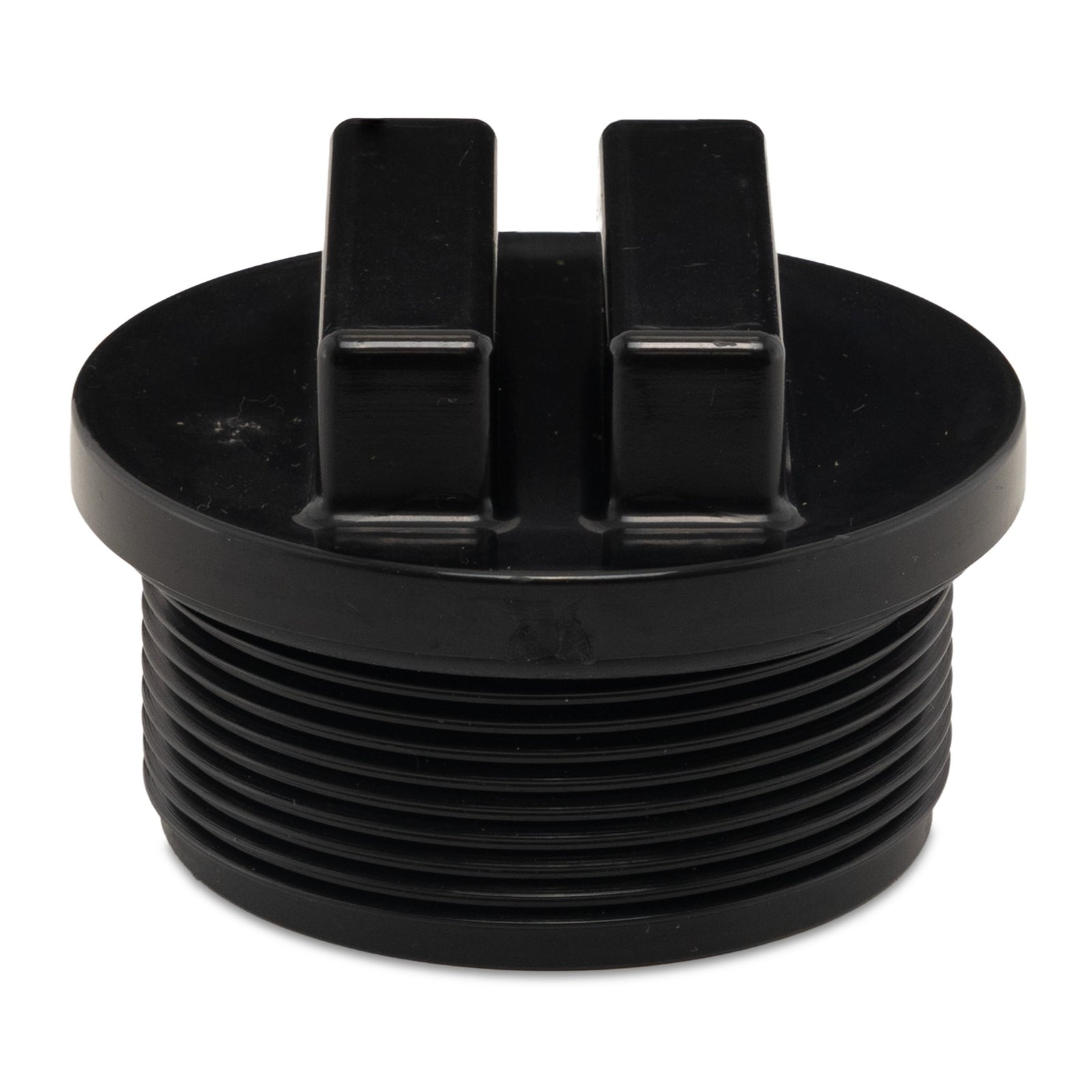 Hayward SP1022C2BLK All Purpose Plug with O-Ring, 1 1/2" MIP, Black, product photo on white background