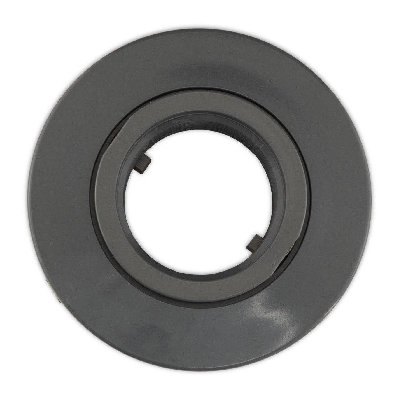 Hayward SP1023S2DGR 2" PVC Body Return Fitting for Fiberglass, Dark Gray, product photo on white background