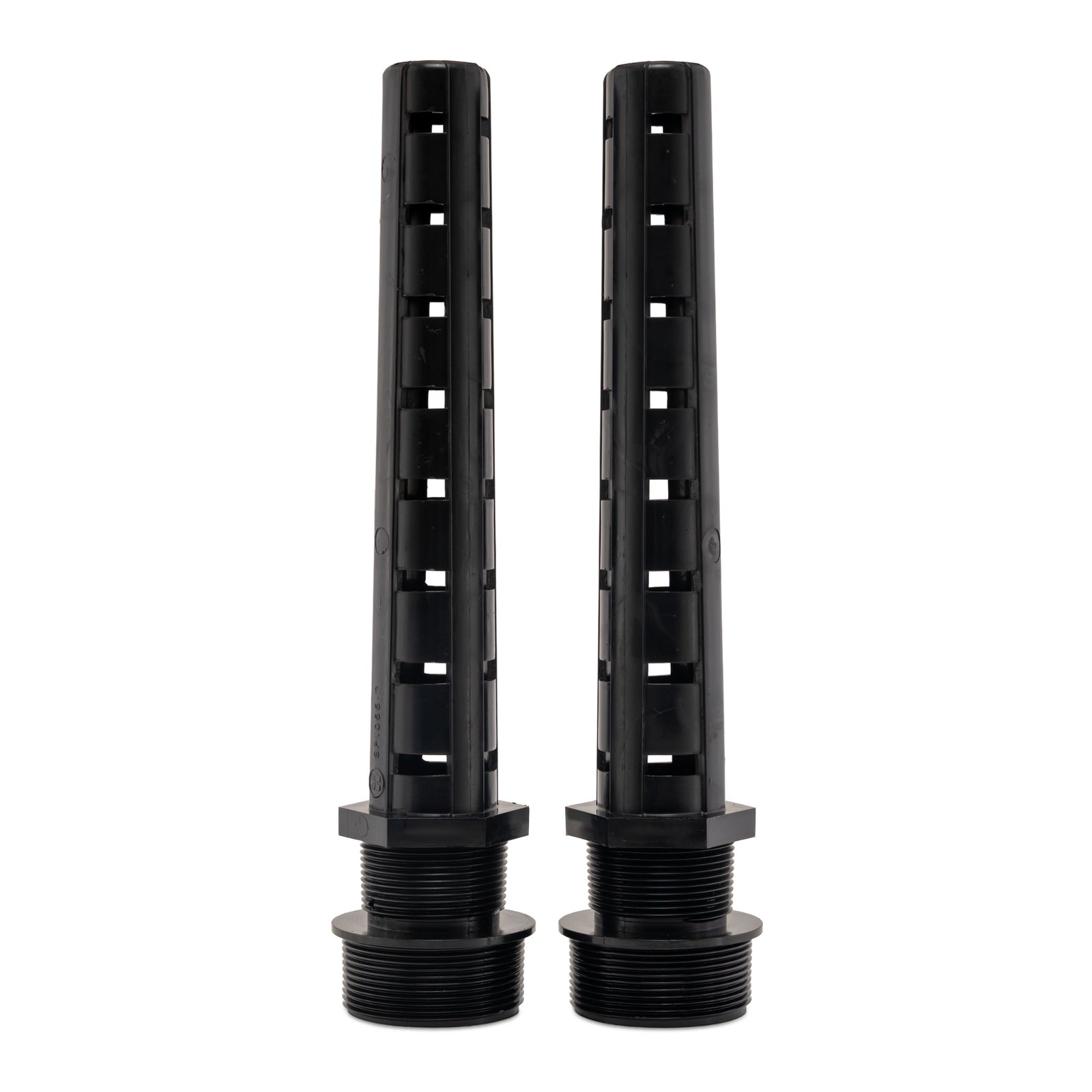 Hayward SP1055PAK2 12" Slotted Collector Tube, Black, Set of 2, product photo on white background