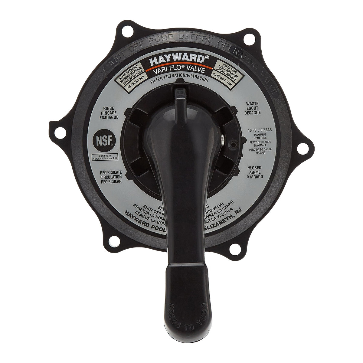 Hayward SPX0710XBA17 Key Cover & Handle Assembly, product photo on white background
