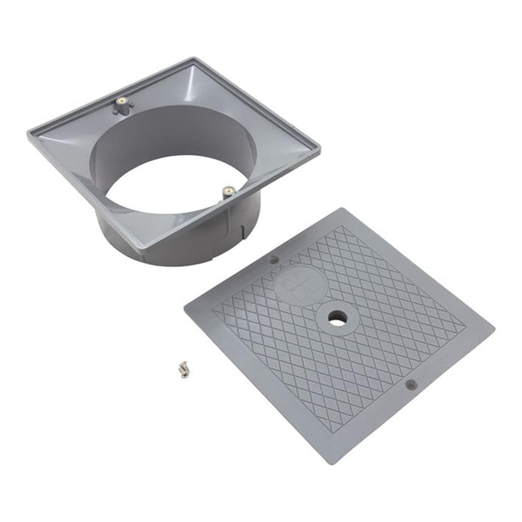 Hayward SPX1082EFDGR Sq Collar & Cover Assembly Dark Gray, product photo on white background