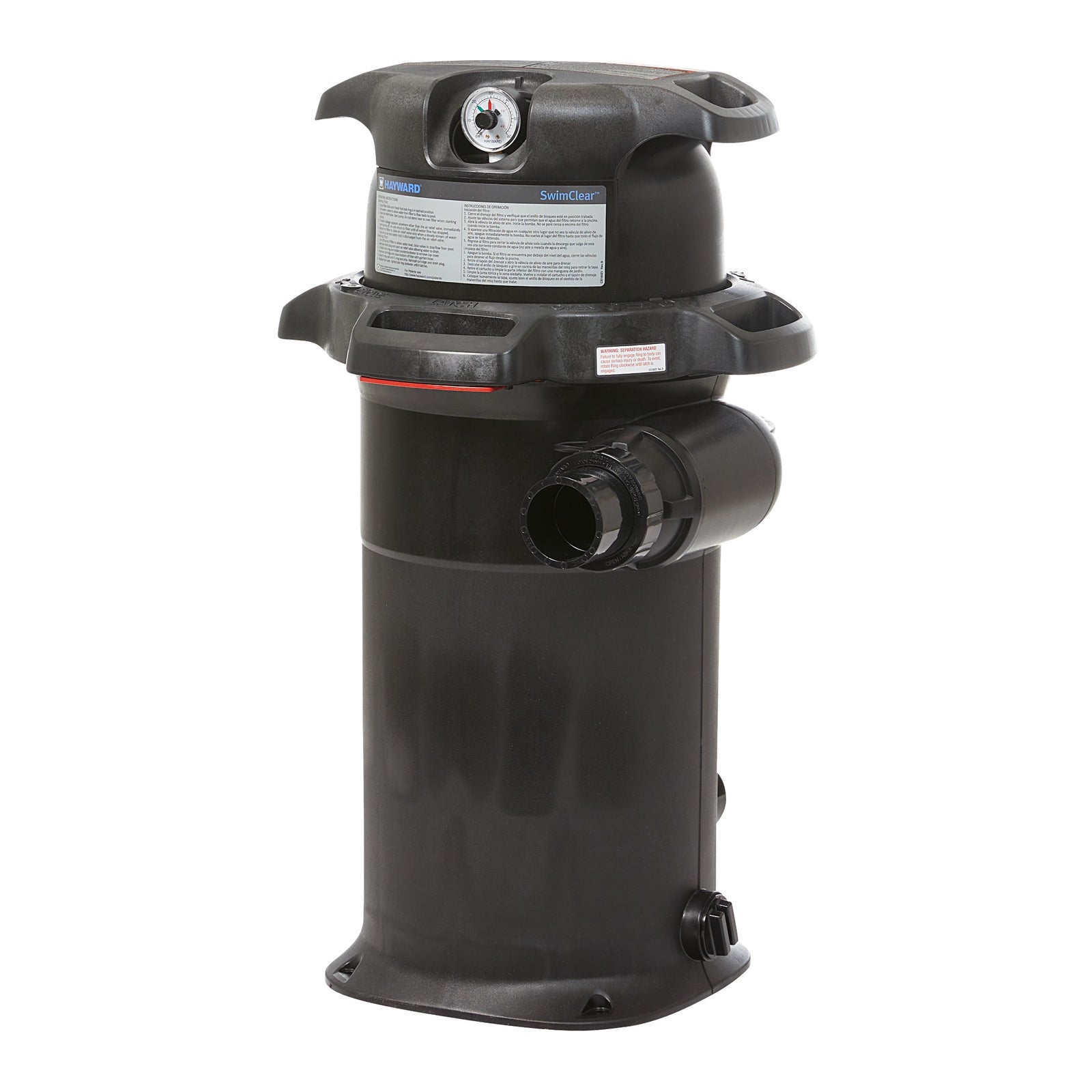 Hayward SwimClear W3C150S 150 sq ft Single-Element Cartridge Pool Filter - front view on white background