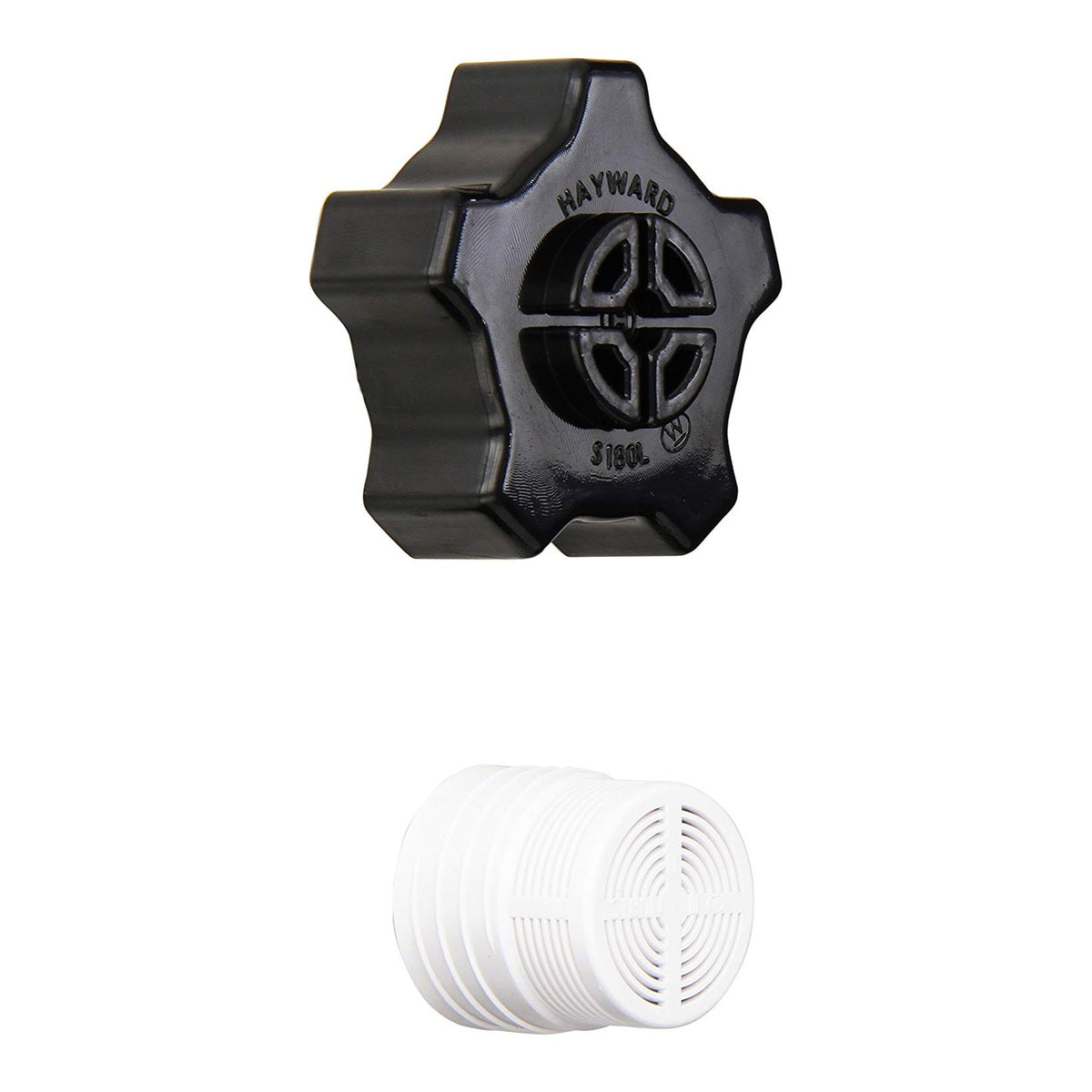 Hayward SX180LA Drain Cap, Gasket & Screen, product photo on white background