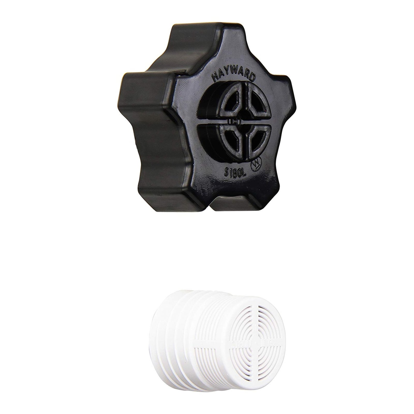Hayward SX180LA Drain Cap, Gasket & Screen, product photo on white background
