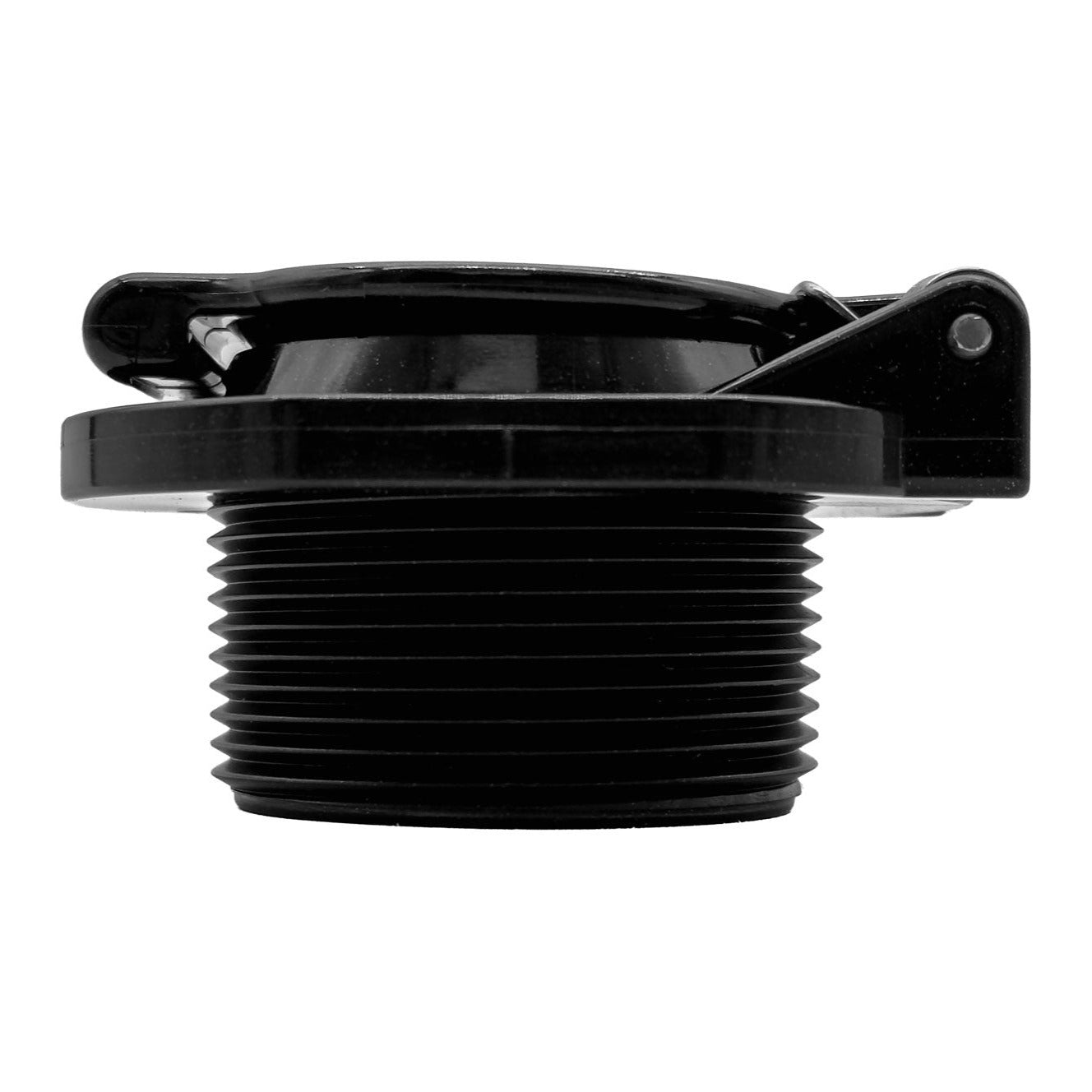 Hayward W400BBKP VacLock Safety Wall Fitting, Black, product photo on white background